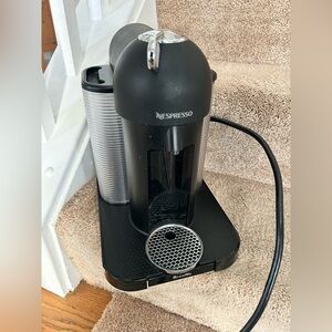 Nespresso Black and Silver Espresso Maker